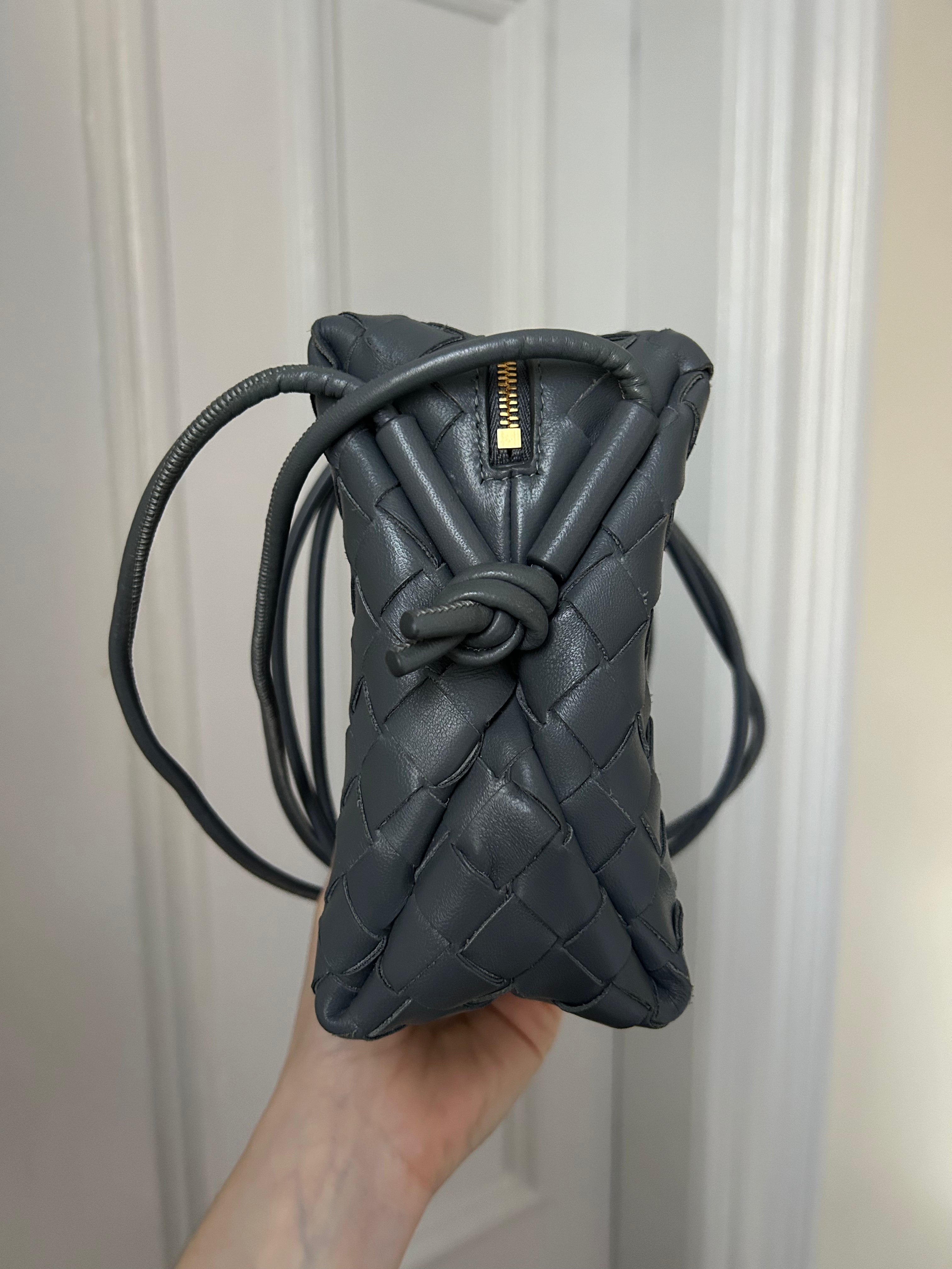 Dark Grey Intrecciato Loop Bag