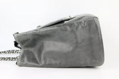 Large Grey Glazed Calfskin CC Delivery Tote