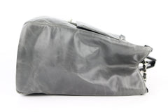 Large Grey Glazed Calfskin CC Delivery Tote