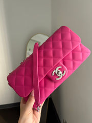 Pink Rubber Medium Coco Rain Flap Bag