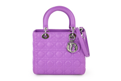 Purple Lambskin Medium Lady Dior