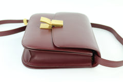 Burgundy Medium Box Bag