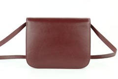 Burgundy Medium Box Bag