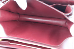 Burgundy Medium Box Bag