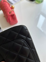 Black Lambskin Rectangular Mini