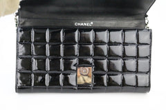 Black Patent Chocolate Bar Flap