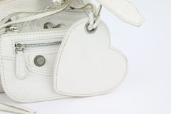 Optic White Le Cagole XS Shoulder Bag