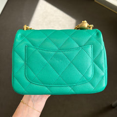 Green Caviar Sweetheart Mini Flap