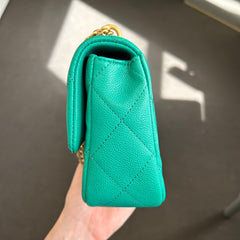 Green Caviar Sweetheart Mini Flap