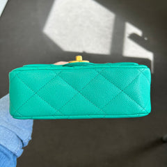 Green Caviar Sweetheart Mini Flap