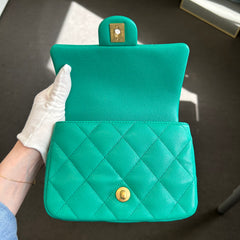 Green Caviar Sweetheart Mini Flap