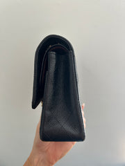 Black Caviar Medium Classic Flap