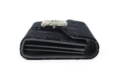 Black Velvet Dionysus Wallet on a Chain