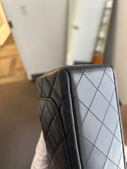 Black Quilted Lambskin Mini Rectangular Flap Bag