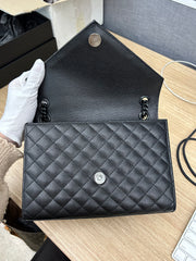 So Black Monogram Matelasse Medium Envelope Chain Bag