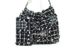 Black/Pink/White Tweed Small 22