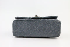 Dark Gunmetal Metallic Caviar Rectangular Mini