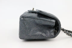 Dark Gunmetal Metallic Caviar Rectangular Mini