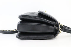 Black Lambskin Small Trendy CC Top Handle