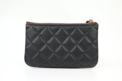 Black Lambskin Mini O Case