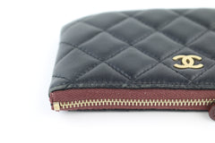 Black Lambskin Mini O Case