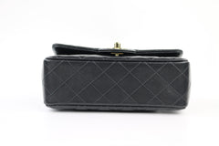 Black Lambskin Rectangular Mini