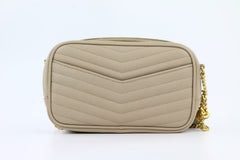 Beige Mini Lou Camera Bag