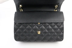 Black Caviar Double Flap Jumbo