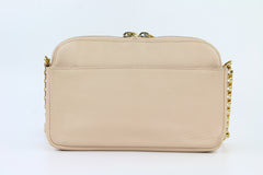 Pink/Nude Lucy Leather Shoulder Bag