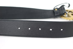 GG Pearl Wide Marmont Black Belt 95