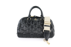 Black Medium Matelasse Ophidia Convertible Boston Bag