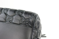 Black Medium Matelasse Ophidia Convertible Boston Bag