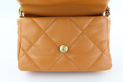 Brown Lambskin Small 19 Flap