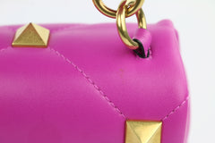 Radiant Orchid Nappa Large Roman Stud Flap