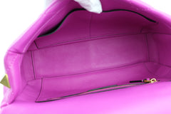 Radiant Orchid Nappa Large Roman Stud Flap