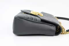 Black Medium Marmont Flap