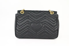 Black Medium Marmont Flap