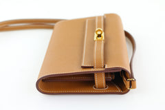 Gold Epsom Kelly Wallet to Go