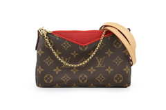 Red/Monogram Pallas Clutch