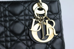 Black Lambskin Cannage Small My ABCDior Lady Dior