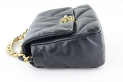 Black Goatskin Small 19 Flap