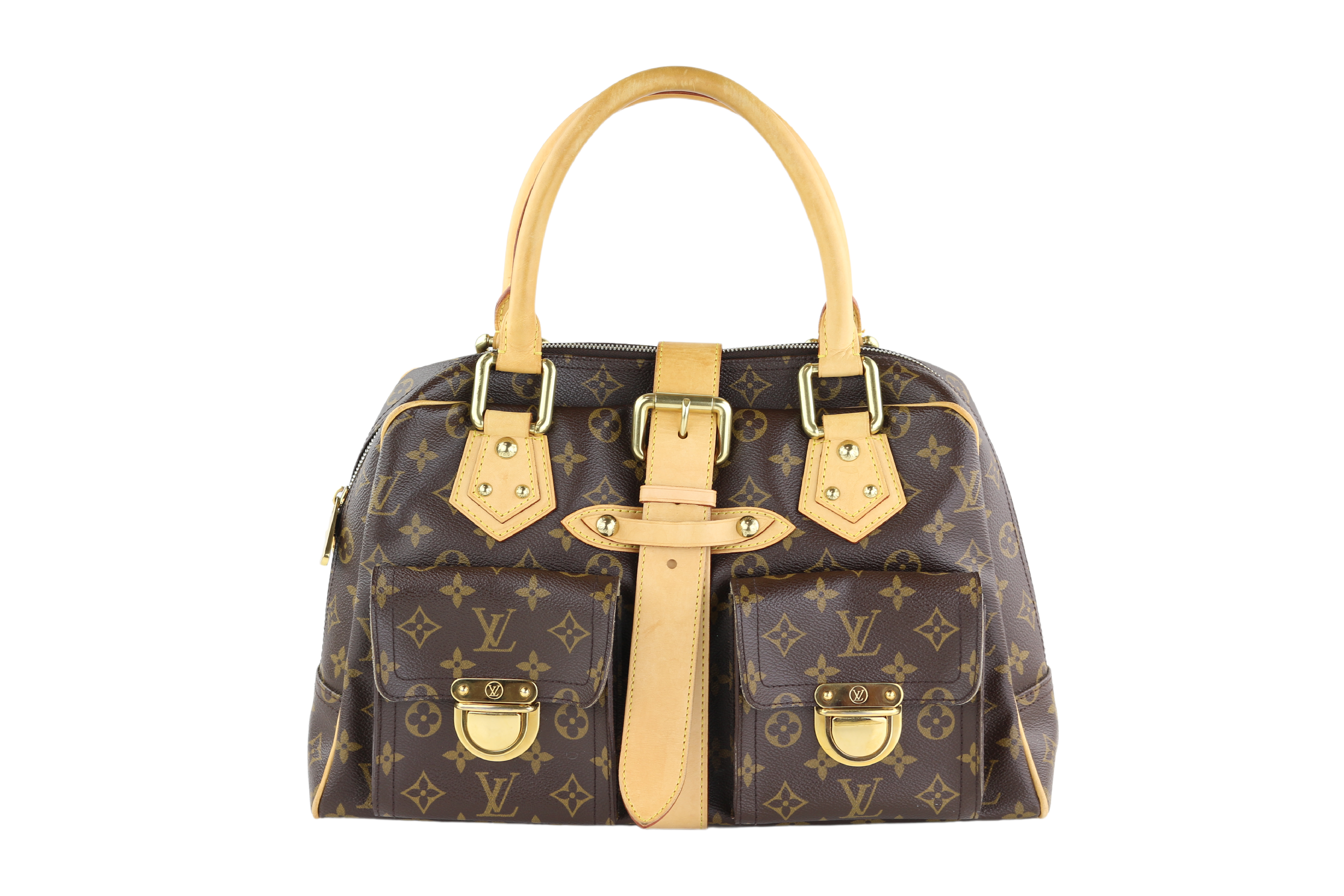 LOUIS VUITTON Monogram Manhattan GM Satchel Bag