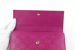 Purple Microguccissima Long Wallet
