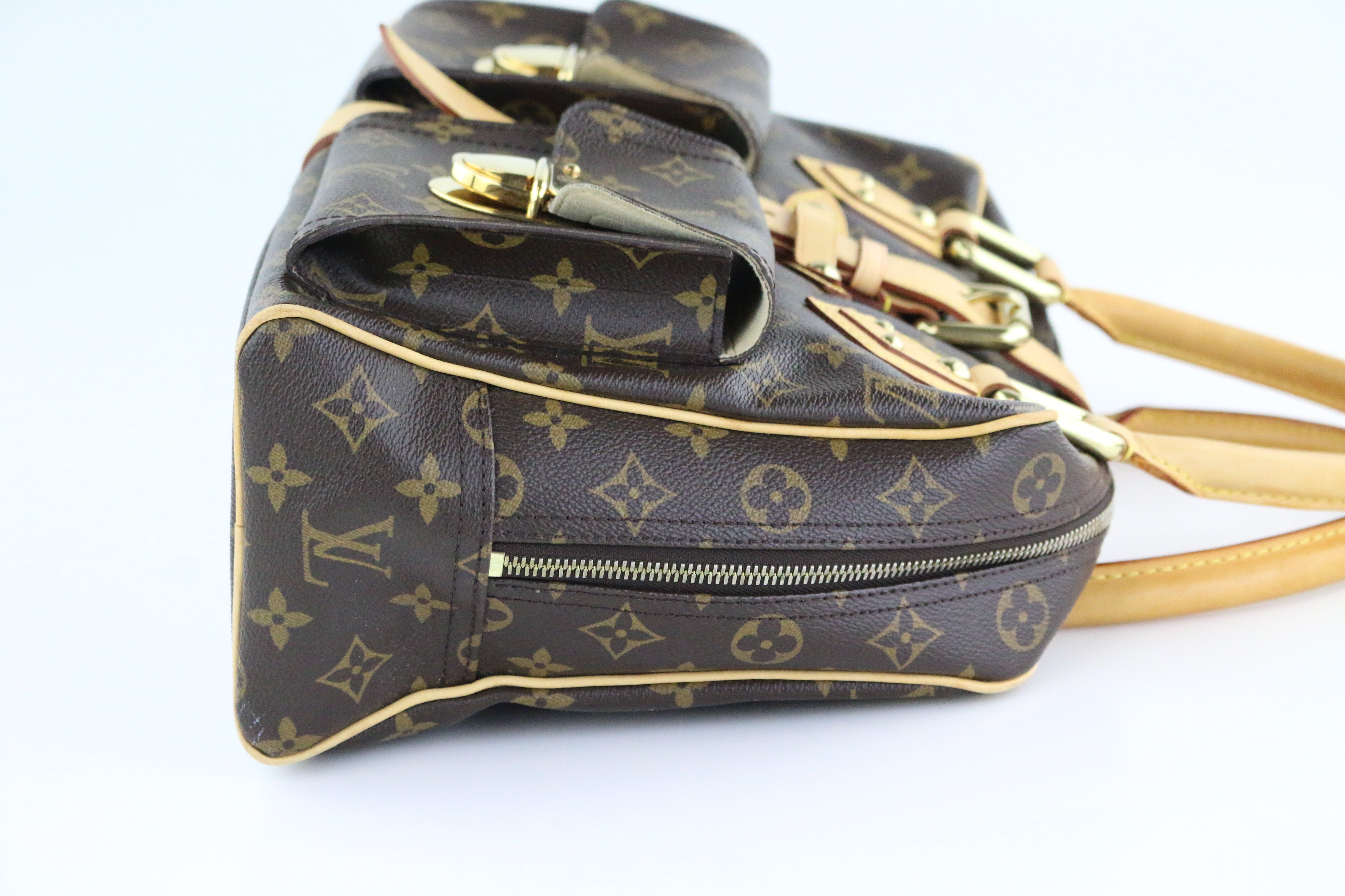 LOUIS VUITTON Monogram Manhattan GM Satchel Bag