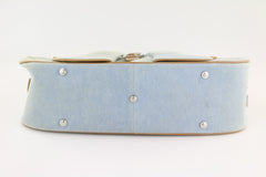 Blue Denim Double Saddle Bowler