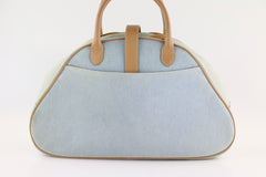 Blue Denim Double Saddle Bowler