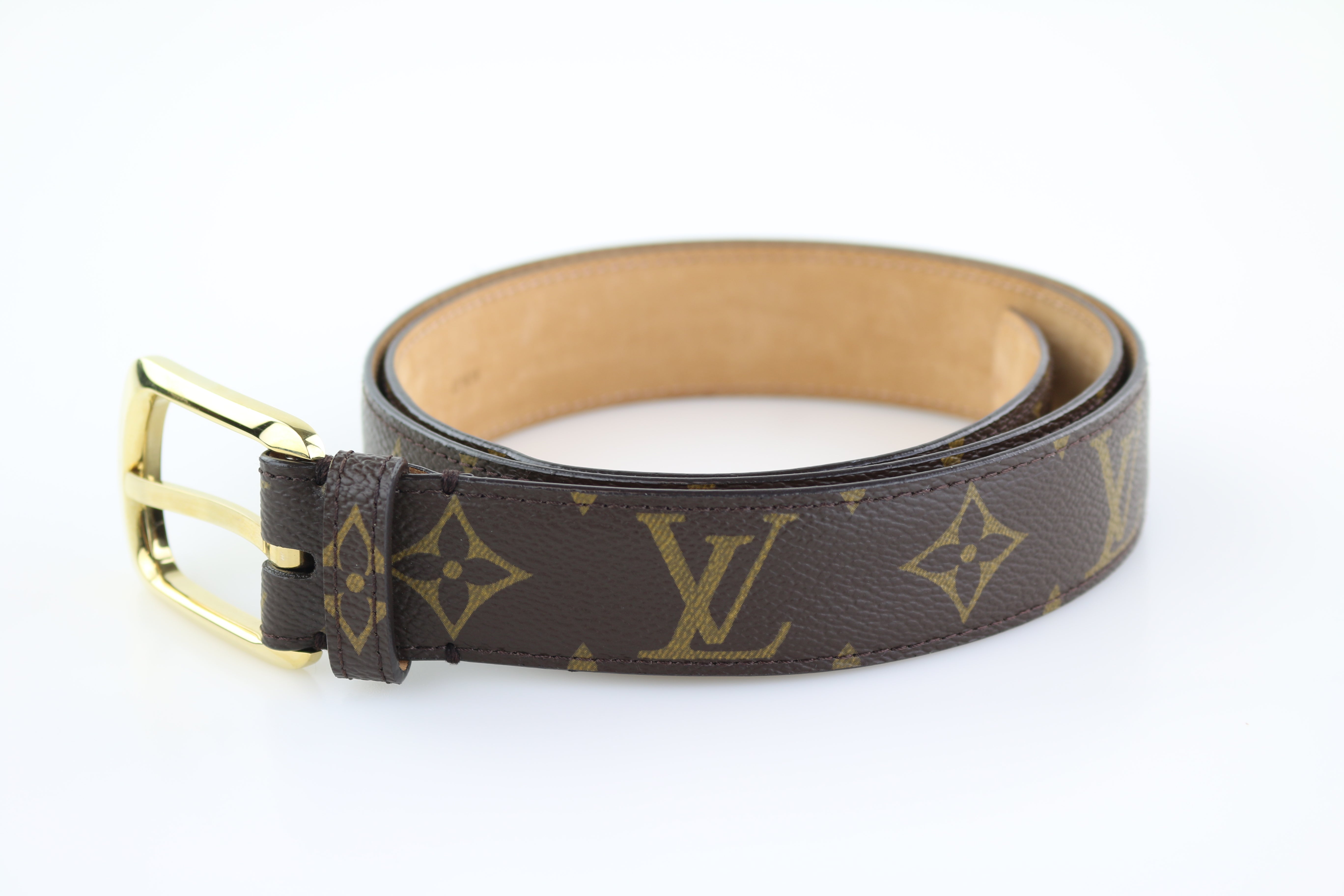Louis Vuitton - Authenticated Belt - Leather White for Women, Very Good Condition