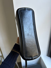 Black Calfskin Medium Gabrielle Hobo
