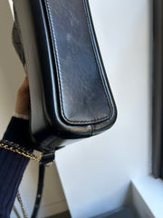 Black Calfskin Medium Gabrielle Hobo