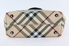Large Coated Canvas Nova Check Nickie Tote